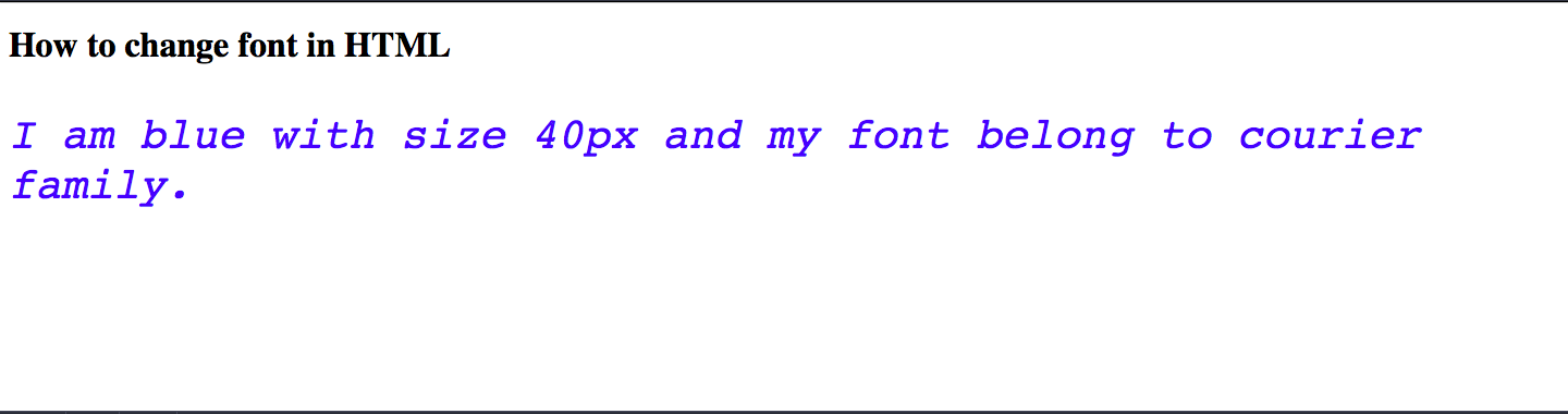 How To Change Fonts In HTML